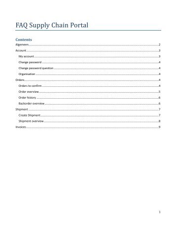 Document meest gestelde vragen - Supply Chain Portal help - Bol.com