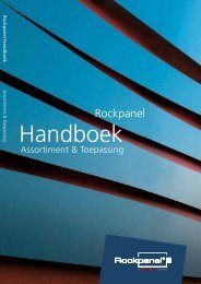 ROCKPANEL Handboek; Assortiment & Toepassing