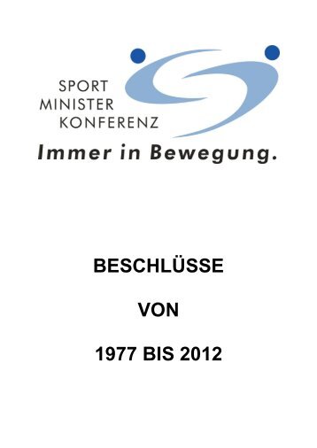 SMK-Beschluesse 1977-2012.pdf - Sportministerkonferenz