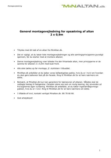 Minaltan.dk magazines Altan montage