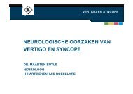 neurologische oorzaken van vertigo en syncope - H.-Hartziekenhuis ...