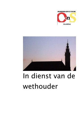 In dienst van de wethouder - Gemeente Haarlem
