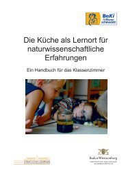 Die Küche als Lernort für naturwissenschaftliche Erfahrungen - LEL ...