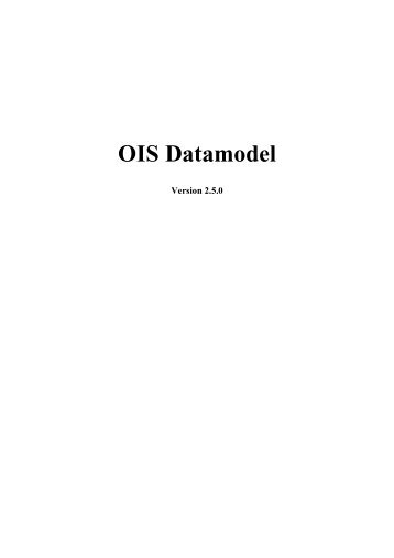 OIS Datamodel med beskrivelser