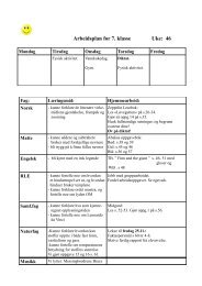 Arbeidsplan for 7. klasse Uke: 46 - Wiki - Fetskolene