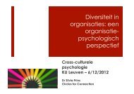 Diversiteit in organisaties: een organisatie- psychologisch perspectief