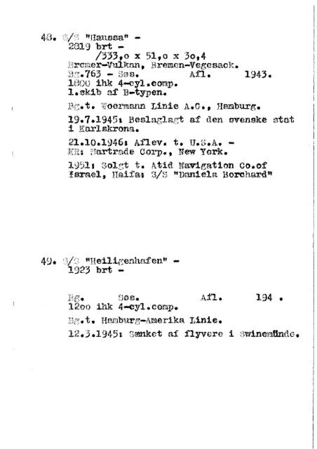 Hansaprogrammet 2. Verdenskrig