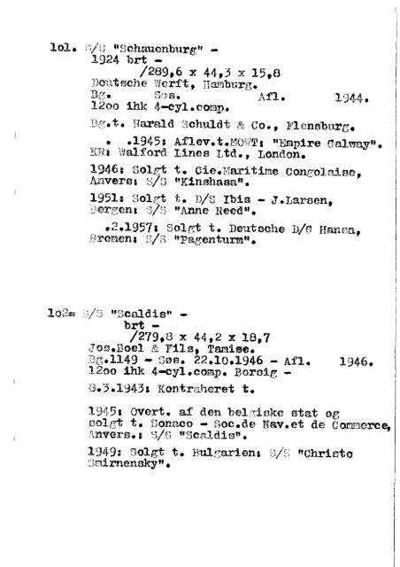 Hansaprogrammet 2. Verdenskrig