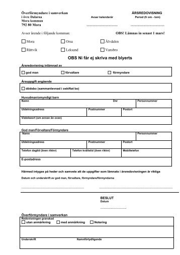 Årsräkning - Mora Kommun