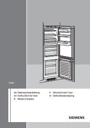 Siemens KI 39FP60 Fridge Freezer Operating Instructions User ...