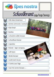 Schoolkrant 2013.05.29 - vbs Spes Nostra