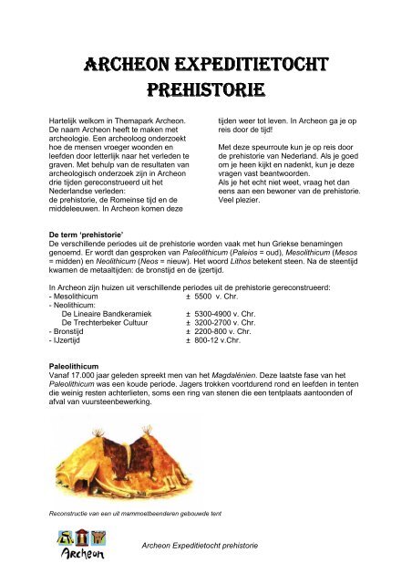Archeon Expeditietocht Prehistorie.pdf