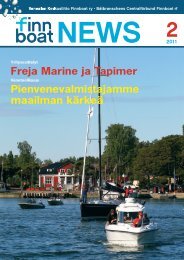 Pienvenevalmistajamme maailman kärkeä Freja Marine ... - Finnboat