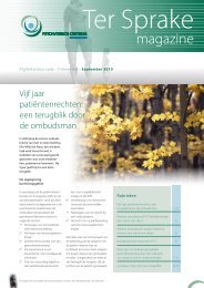 September 2010 - Psychiatrisch Centrum Zoete Nood Gods
