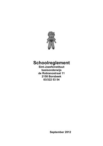 Schoolreglement - SJI basisschool Borsbeek