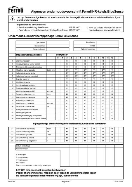 BlueSense 5 - Ferroli
