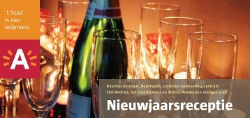 Nieuwjaarsreceptie - district Antwerpen - Stad Antwerpen