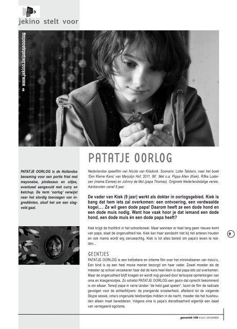 artikel/interview (PDF) met Nicole Van Kilsdonk - Jekino