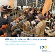 Vijftien jaar Sectorbestuur Onderwijsarbeidsmarkt - sbo ...