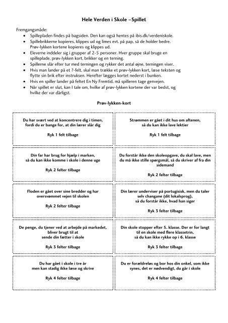 Lærermateriale 2009 - Hele Verden i Skole