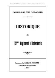 Historique du 127e Régiment d'Infanterie - HoriZon14-18.eu