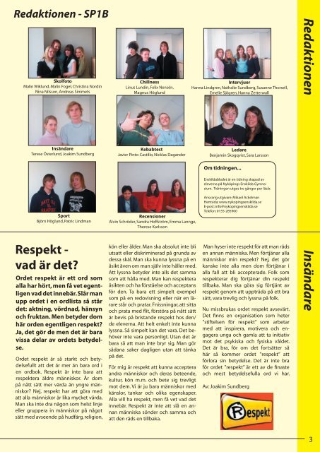 bladet - Nyköpings Enskilda Gymnasium
