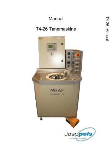 Manual T4-26 Tanemaskine - Jasopels.dk