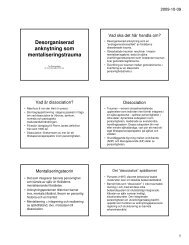 Desorganiserad anknytning som mentaliseringstrauma - MBT-Sverige