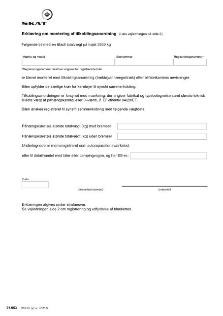told og skat registreringsattest told og skat registreringsattest