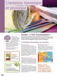L'isolation thermique et phonique