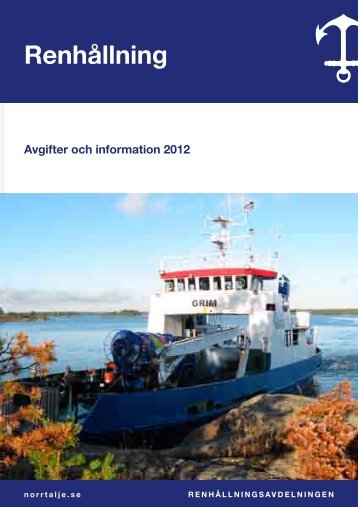 Informationsfolder och avgifter - Norrtälje kommun