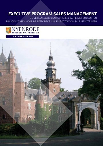 ExEcutivE Program SalES managEmEnt - Nyenrode Business ...