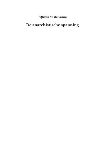 De anarchistische spanning - Tabula Rasa