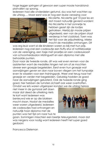 Clubblad editie 5 - oktober 2012