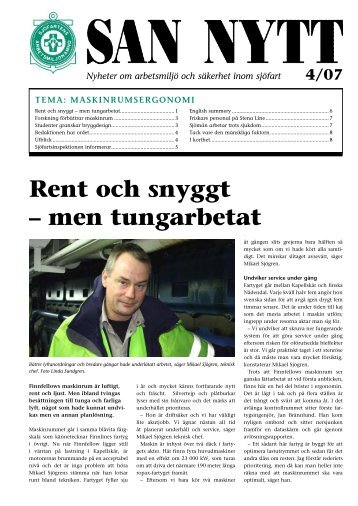 Rent och snyggt – men tungarbetat - SAN - Sjöfartens ...