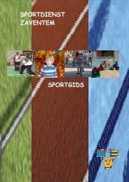 SPORTGIDS SPORTDIENST ZAVENTEM - Gemeente Zaventem