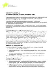 Genomförandeplan 2013 - Skaraborgs Kommunalförbund