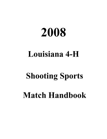 Louisiana 4-H Shooting Sports Match Handbook