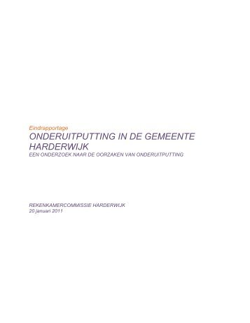 Eindrapport Harderwijk Onderuitputting.pdf - Partners+Pröpper