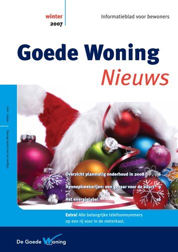 winter 2007 - De Goede Woning