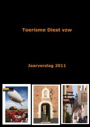 Jaarverslag toerisme 2011 - Diest