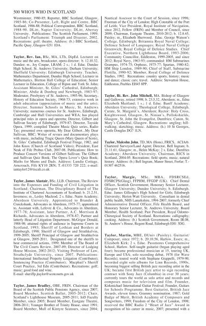 WWS_T - Who's Who in Scotland