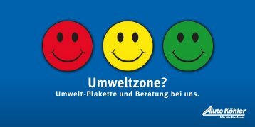 Umwelt-Plakette und Beratung bei uns. - Auto Köhler