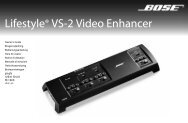 Lifestyle® VS-2 Video Enhancer - Bose