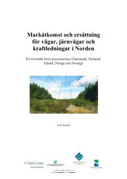 Markåtkomst och ersättning för infrastruktur i Norden - Kort