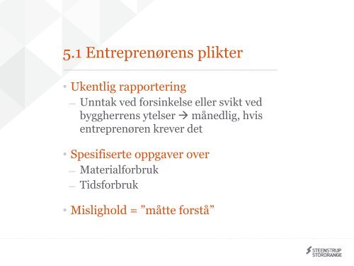 Presentasjon Tor Andre Ulsted - Entrepriserettsforeningen