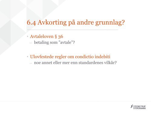 Presentasjon Tor Andre Ulsted - Entrepriserettsforeningen