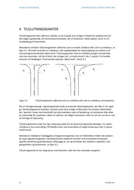 Signalregulerede vejkryds i åbent land – Håndbog - NMF