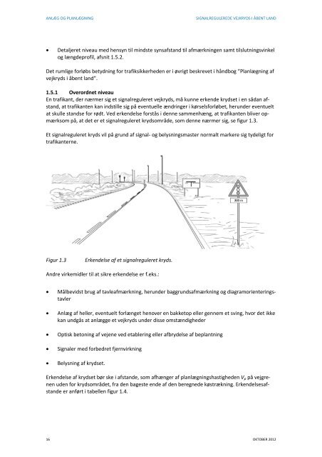 Signalregulerede vejkryds i åbent land – Håndbog - NMF