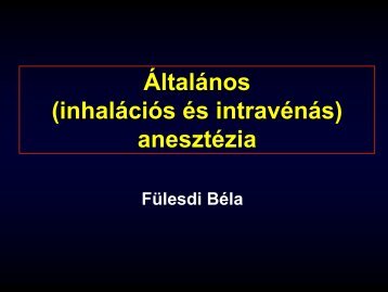 Inhalációs anesztézia